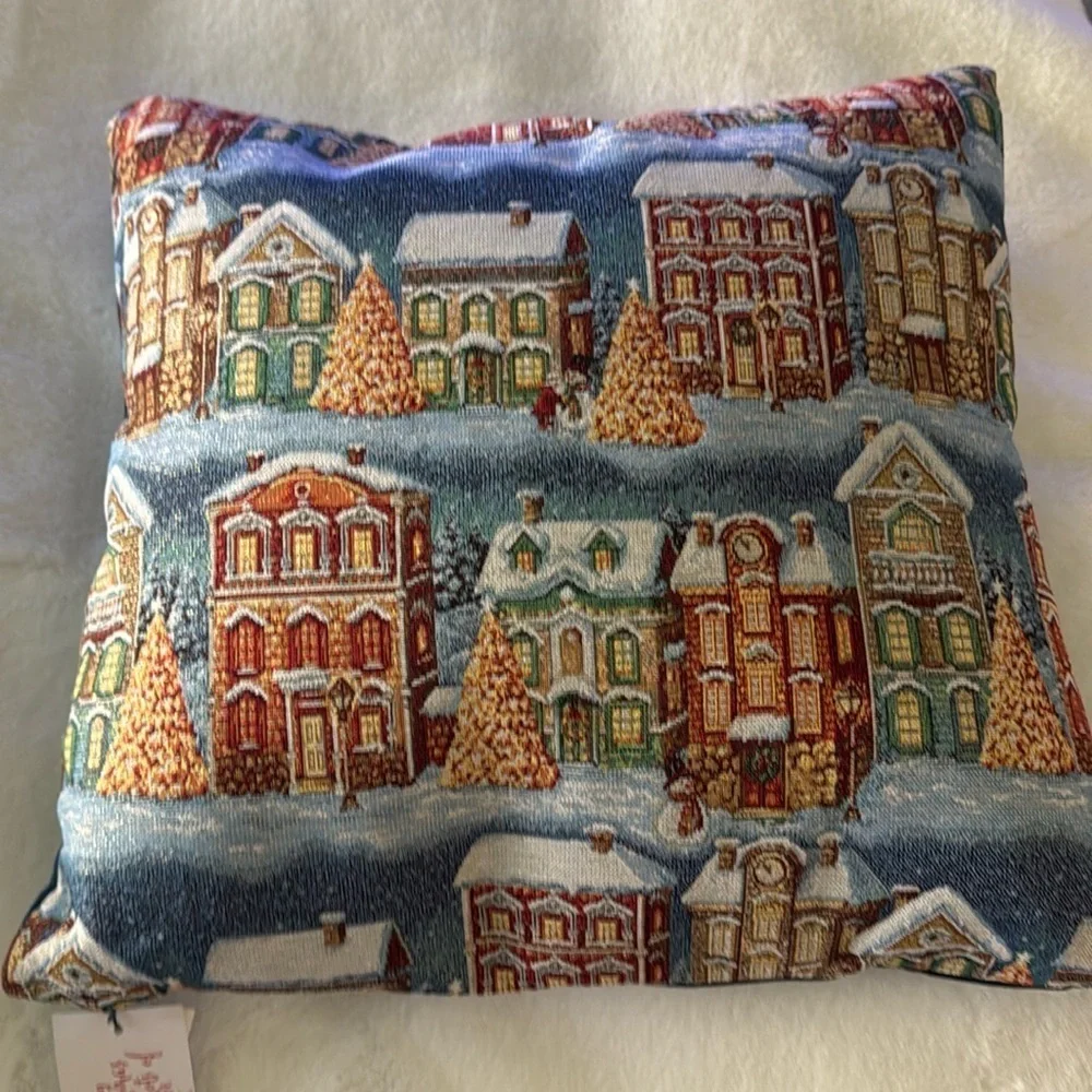 Caldeira Crosstitch Christmas stitched pillows